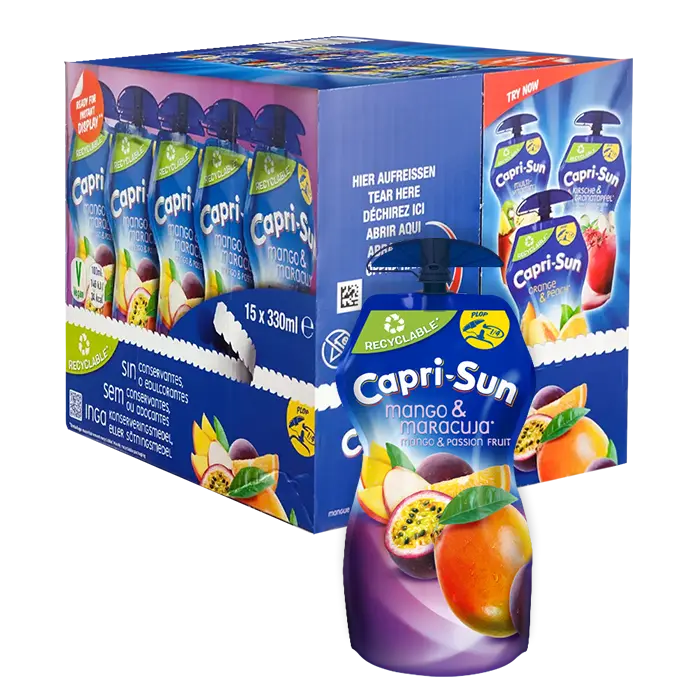 CAPRI SUN MANGO & PASSION FRUIT 330ml x 15pcs MULTIPACK
