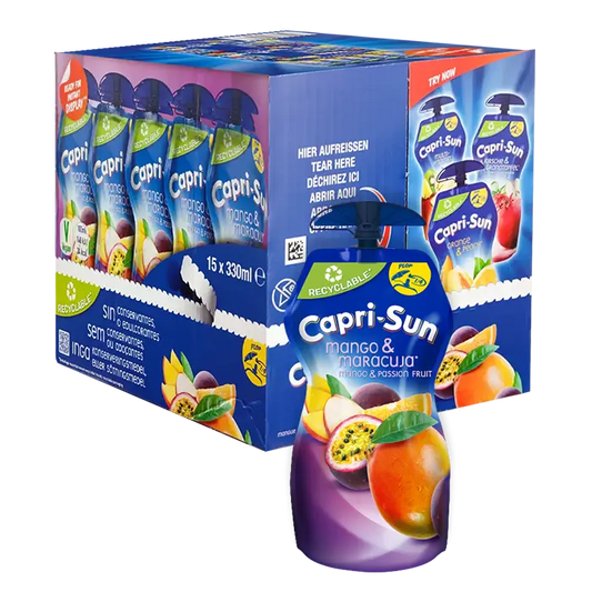 CAPRI SUN MANGO & PASSION FRUIT 330ml x 15pcs MULTIPACK