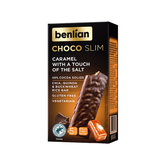 CHOCO SLIM rice bars - Salted Caramel (5pcsx16gr)