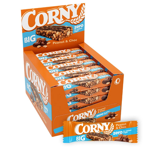 CORNY BIG ZERO – PEANUT & CHOC 40g x 24 pcs