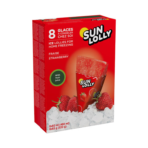 Sun Lolly παγωτάκια με γεύση Strawberry (8x60ml)