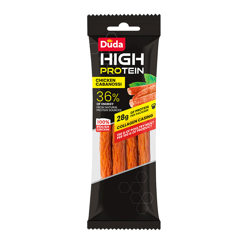 Duda: Λουκανικάκια καπνιστά High Protein Chicken Kabanosy (100g)