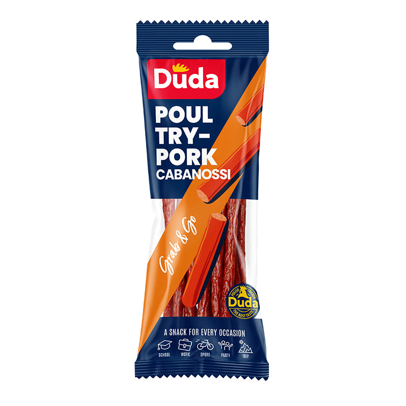 Duda: Λουκανικάκια καπνιστά Kabanosy Chicken – Pork (95g)