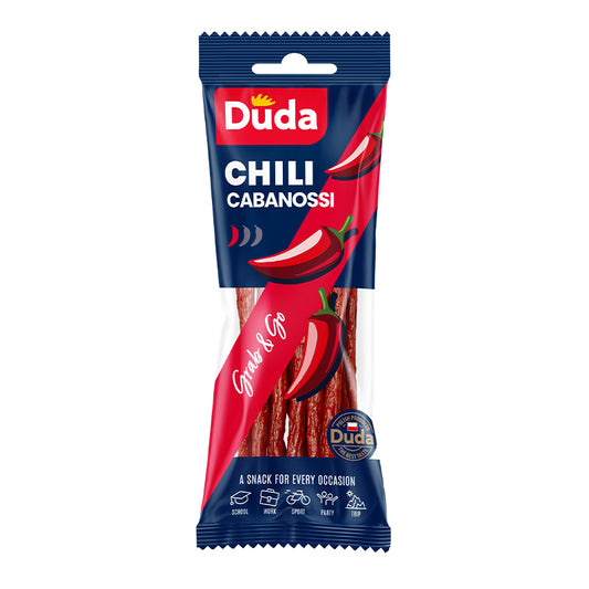 Duda: Λουκανικάκια καπνιστά Kabanosy Spicy (95g)