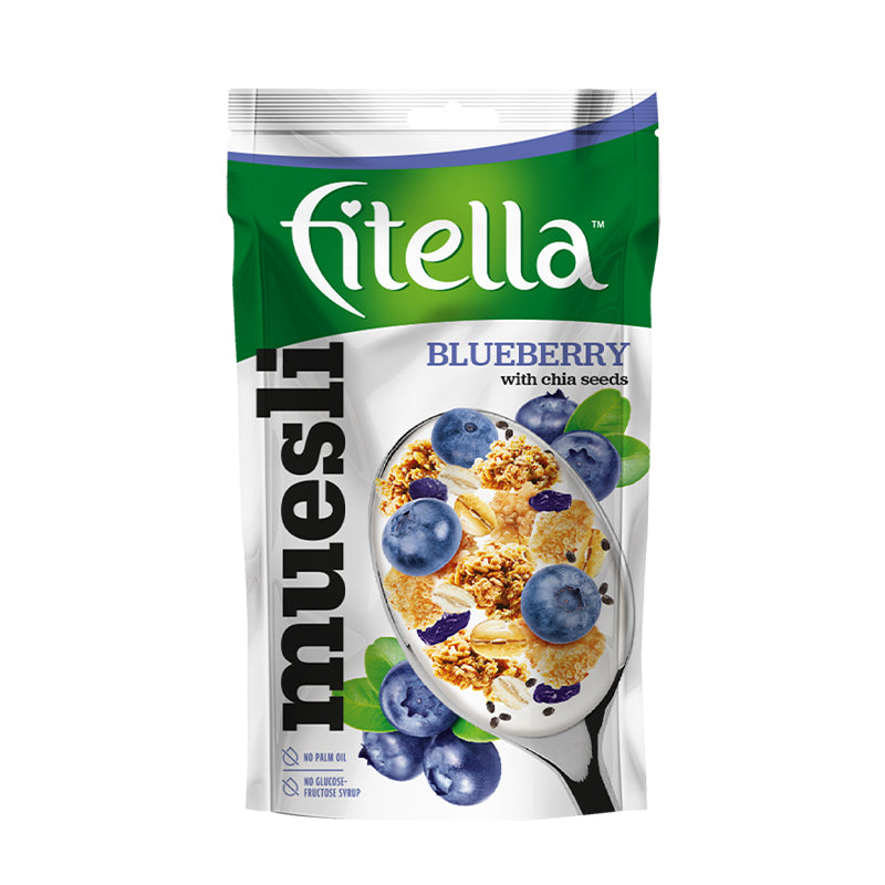 FITELLA MUESLI - Blueberry with Chia Seeds (50g) 