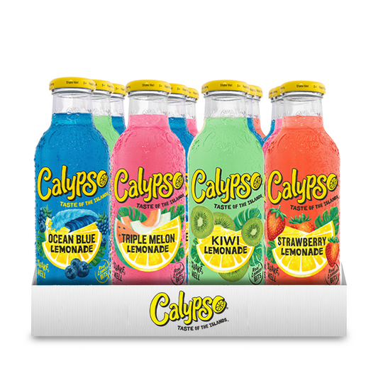 Mix κιβώτιο με διάφορες γεύσεις Calypso Lemonade 473ml X 12)