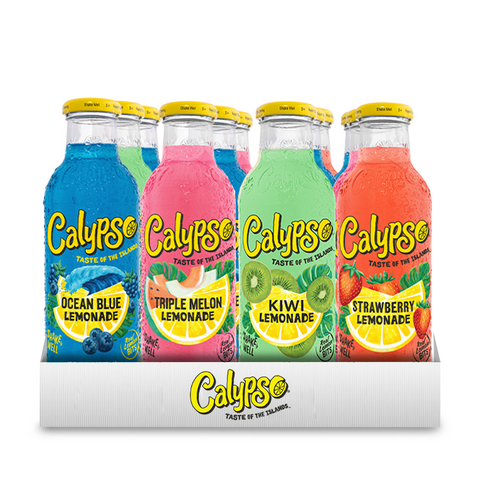 Mix κιβώτιο με όλες τις γεύσεις Calypso Lemonade 473ml X 12)