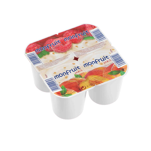 Monfruit – Raspberry/Peach Flavour (4x125g)
