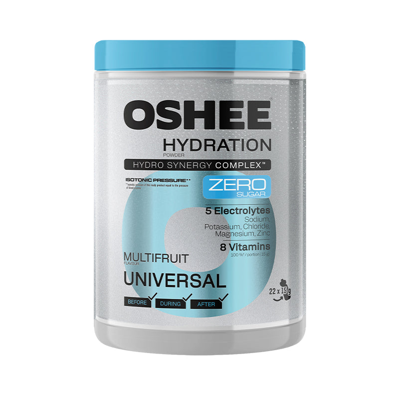 OSHEE Hydration ZERO Powder - MULTIFRUIT / UNIVERSAL 330g (22μερίδες x 15g)