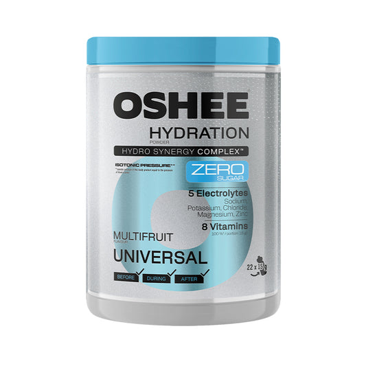 OSHEE Hydration ZERO Powder - MULTIFRUIT / UNIVERSAL 330g (22μερίδες x 15g)