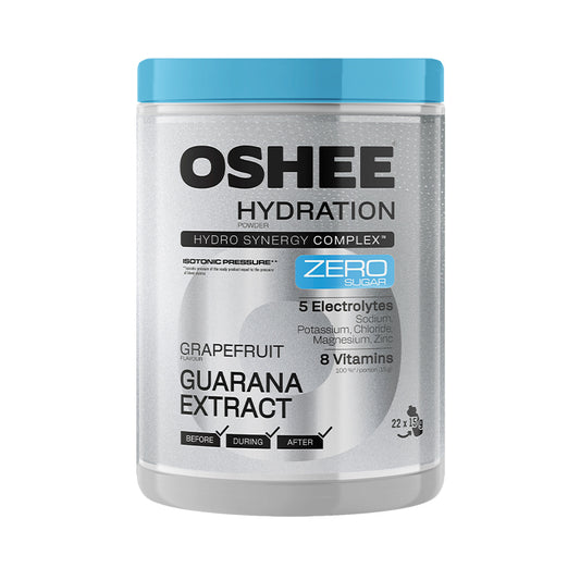 OSHEE Hydration ZERO Powder – GRAPEFRUIT / GUARANA Extract 330g