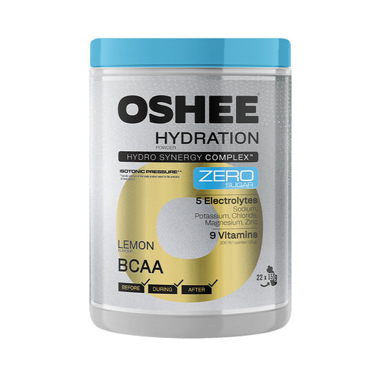 OSHEE Hydration ZERO Powder – LEMON BCAA 330g (22μερίδες x 15g)