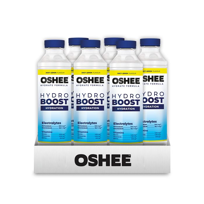 OSHEE HydroBoost Hydration – Juicy Lemon  (555 ml) X 6pcs 
