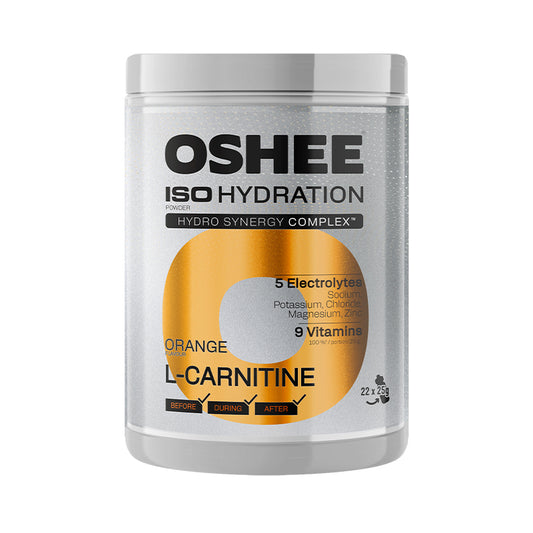 OSHEE ISO Hydration Powder – ORANGE / L-CARNITINE 550g (22μερίδες x 25g)