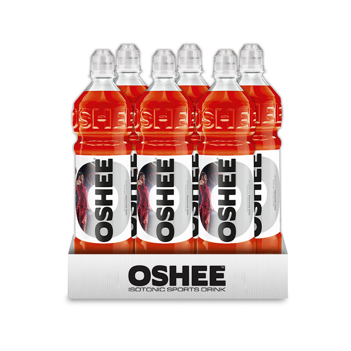 OSHEE RED ORANGE ISOTONIC SPORTS DRINK 750ml  X 6pcs