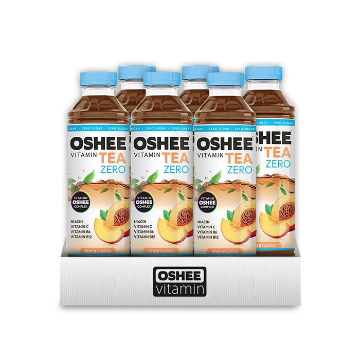 OSHEE ZERO Vitamin Tea Peach (555 ml) x6