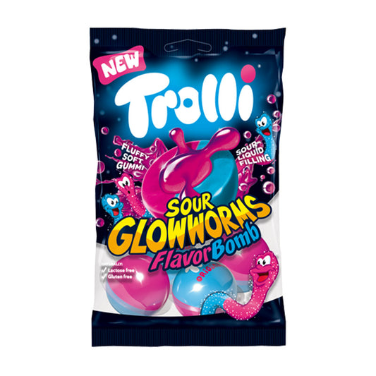 Trolli Flavor Bomb – Sour Glowworms (75g)
