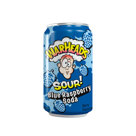 Warheads Sour Soda – Blue Raspberry (330 ml)