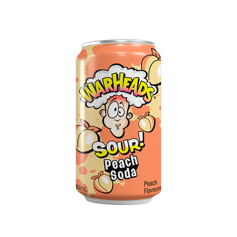 Warheads Sour Soda – Peach (330 ml) 