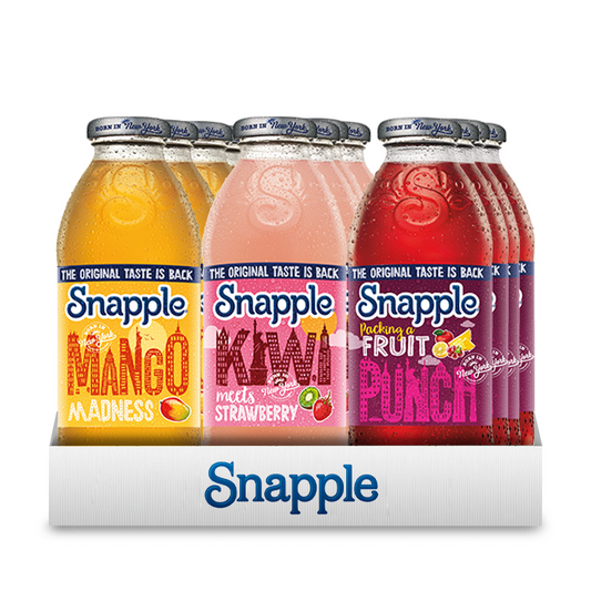 Snapple - Mix Κιβώτιο Με Όλες Τις Γεύσεις (12x473ml)