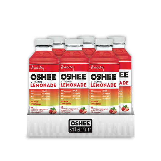 OSHEE VITAMIN LEMONADE STRAWBERRY 555ml X 6pcs
