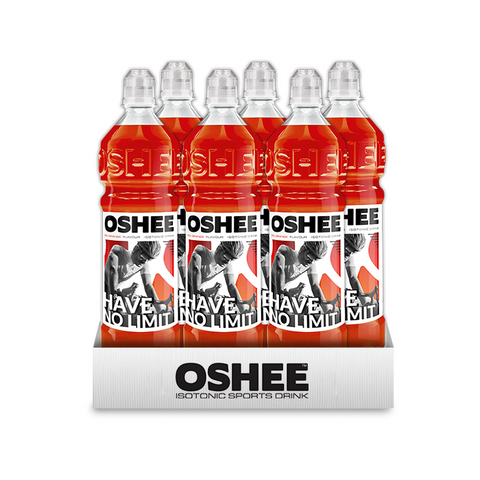 OSHEE RED ORANGE ISOTONIC SPORTS DRINK 750ml  X 6pcs