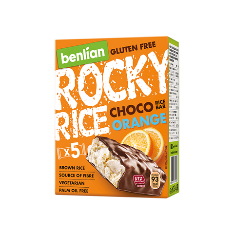 ROCKY RICE CHOCO ORANGE 18g x 5pcs