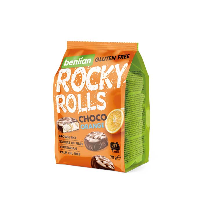 ROCKY ROLLS CHOCO-ORANGE 70g