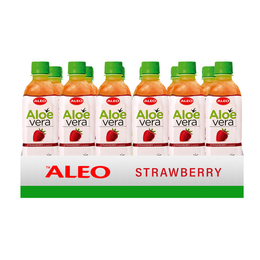 Aleo Aloe Vera Strawberry 500mlx24