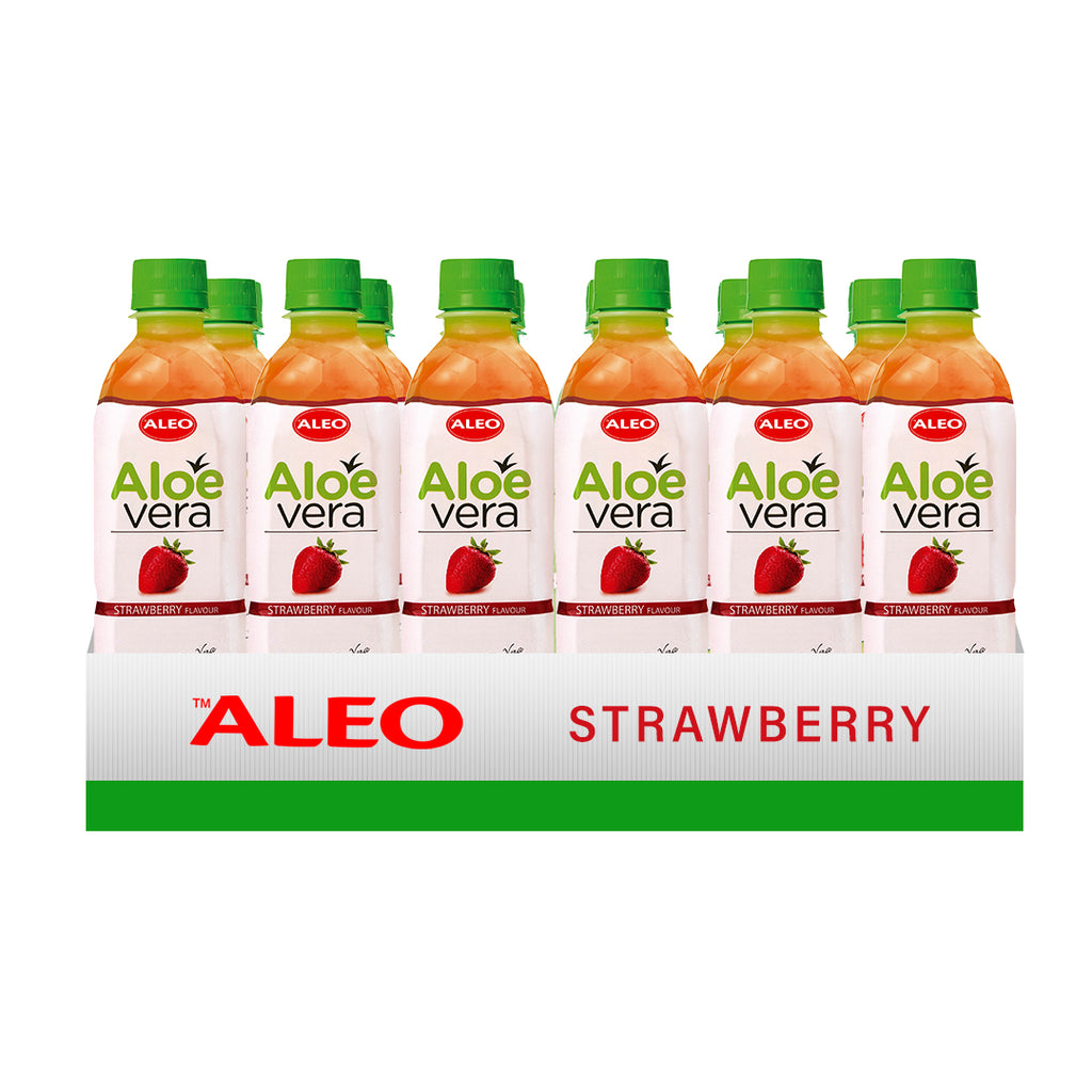 Aleo Aloe Vera Strawberry 500mlx24
