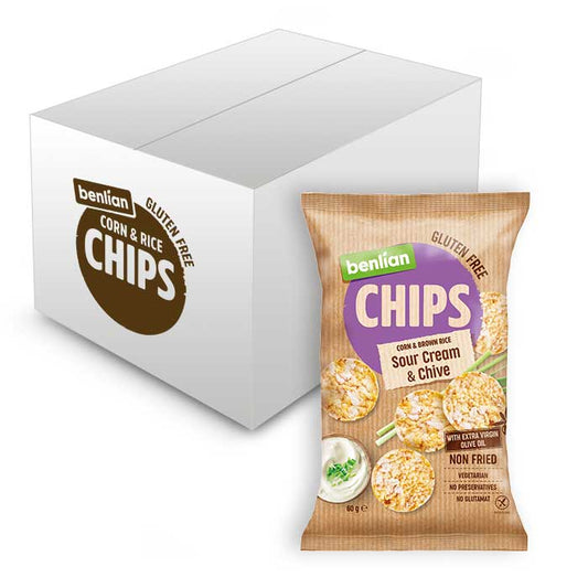 BENLIAN CHIPS SOUR CREAM & CHIVE 60g x 14pcs