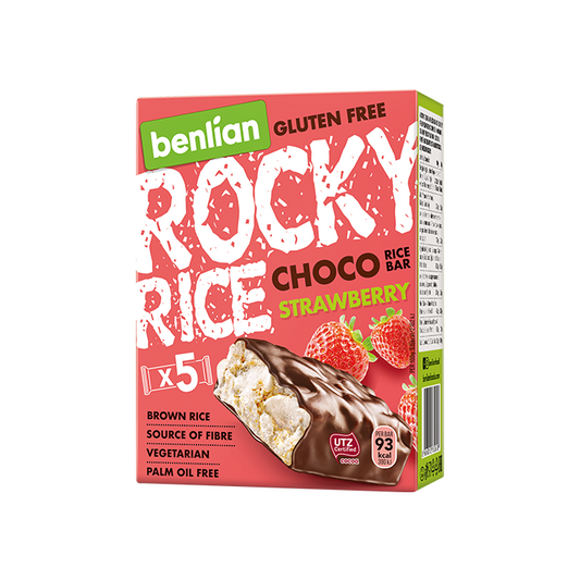 ROCKY RICE CHOCO STRAWBERRY 18g x 5pcs