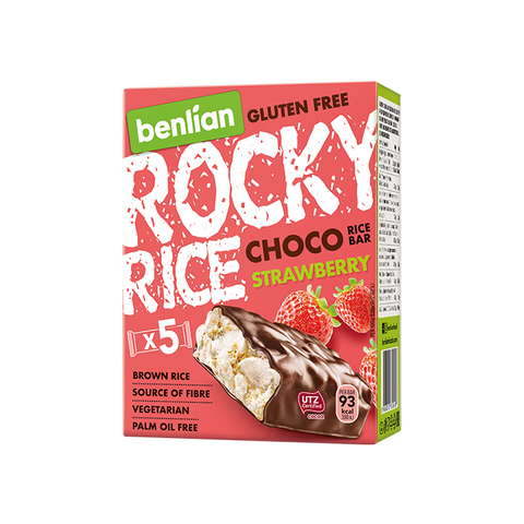 ROCKY RICE CHOCO STRAWBERRY 18g x 5pcs