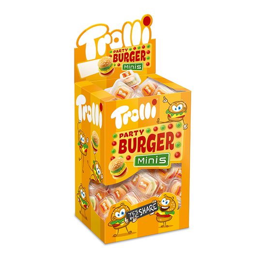 TROLLI PARTY BURGER MINIS  10g x 80