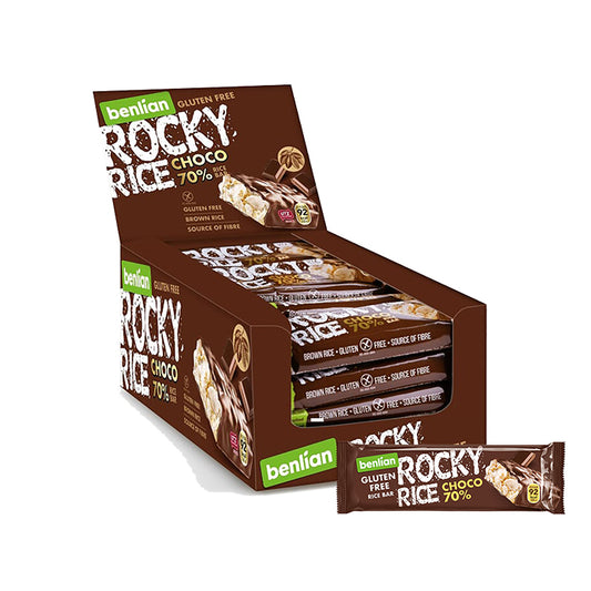 ROCKY RICE CHOCO 70% 18g x 20pcs