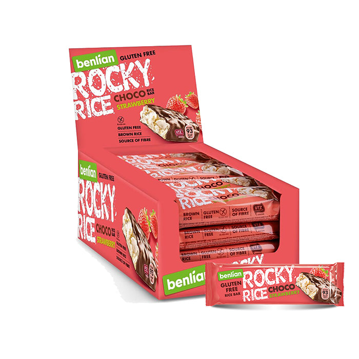 ROCKY RICE CHOCO STRAWBERRY 18g x 20pcs